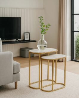 Marbella Oval Nesting Table Set of 2