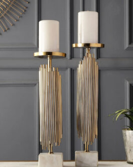 Verona Gold Candleholders Set of 2